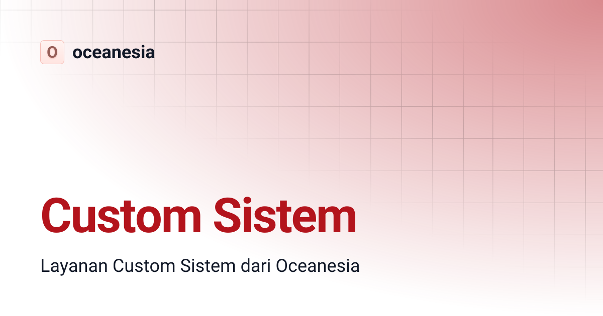 Custom Sistem | oceanesia